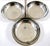 The London Ritz Carlton Gebruder Hepp Silverplate 18/10 Three Bowl Condiment Server is a luxurious and elegant piece...