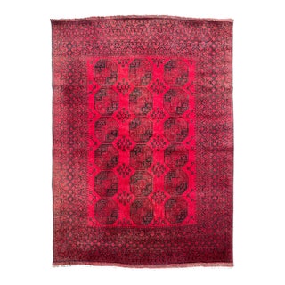 Vintage Ersari Elephant, Camel & Bird Tracks Rug 8 x 10.6 For Sale