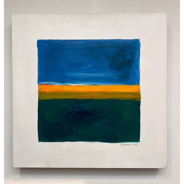 Abstract Abstract Acrylic Painting by Rick Dinihanian For Sale - Image 3 of 3