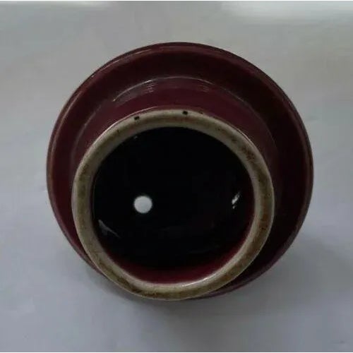 Maroon Vintage McCormick Teapot Mid Century Baltimore MD For Sale - Image 8 of 12