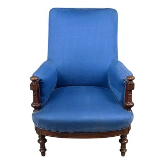 Walnut Bergère Armchair, Early 20th Century For Sale