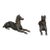 J.W Fiske Iron Greyhound Dog Sculptures, Late 19th Century New York, a Pair For Sale