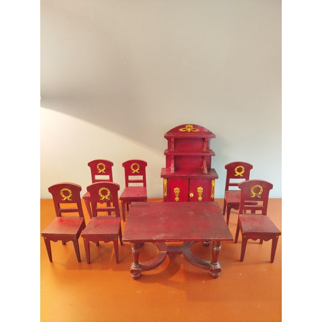 Toy Furniture Set, Spain, Early 20th Century, Set of 8 For Sale - Image 12 of 12