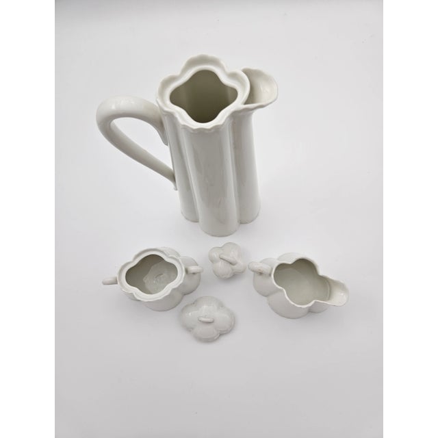 French Provincial 1940s Limoges Hot Chocolate or Tea Set- 3 Pieces For Sale - Image 3 of 11