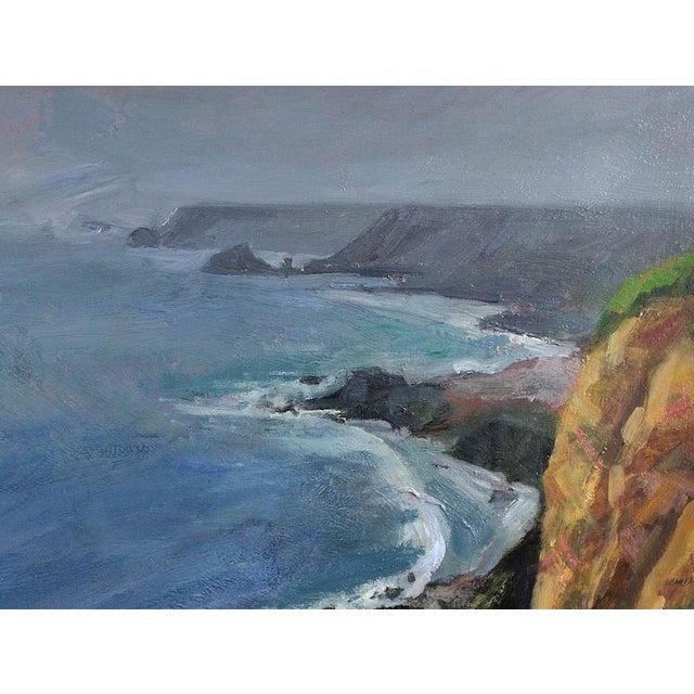 Robert Jones, The North Cliffs of Cornwall, Oil Painting, 1995, Framed For Sale - Image 7 of 18