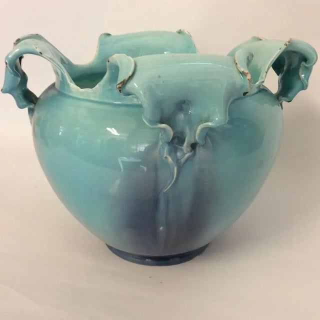 Art Nouveau Column Vase with Ceramic Cachepot, 1890s For Sale - Image 4 of 8