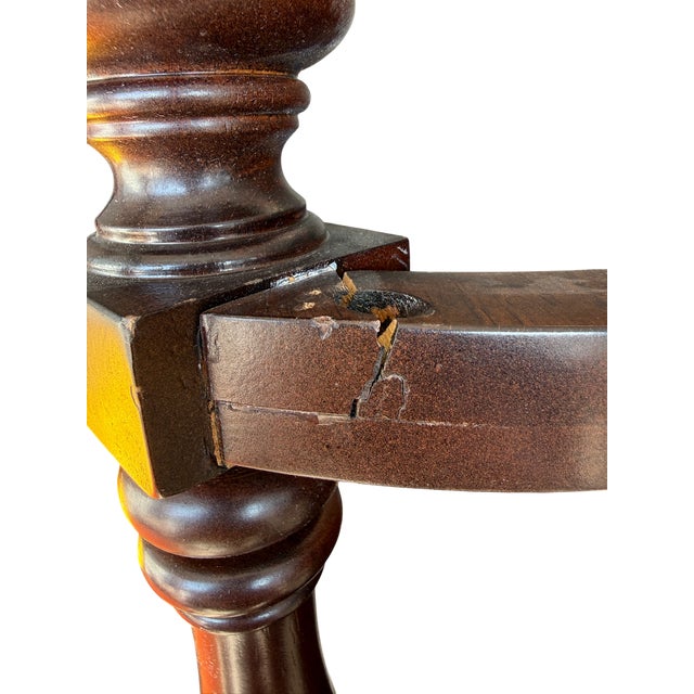 Late 20th Century Bernhardt Tall Back Nailhead Walnut Dining Chairs - Set of 4 For Sale - Image 14 of 15