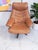 Set of Mid-Century Modern Leather Lounge Chair and Ottoman from Skoghaug Industri, 1980 For Sale - Image 6 of 18