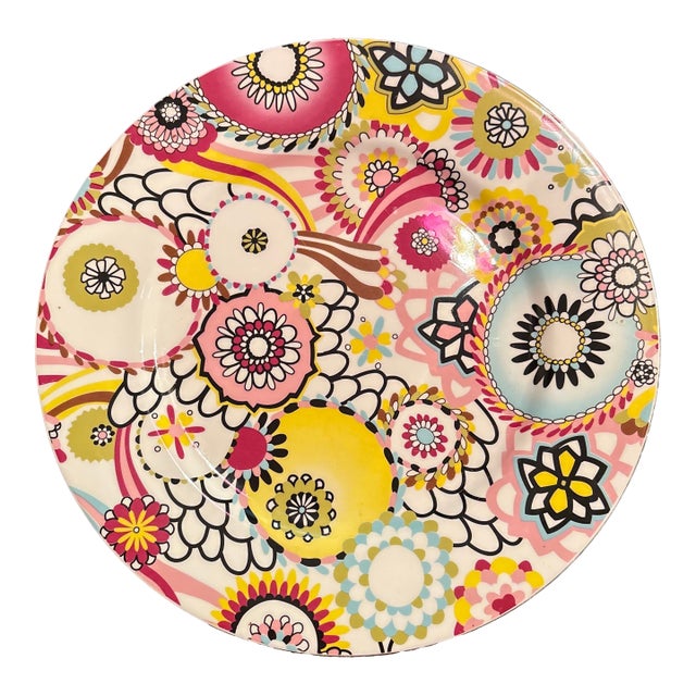 Contemporary Missoni Home Margherita Round Serving Platter For Sale