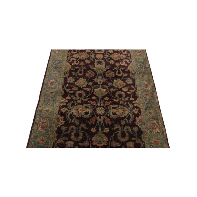 1990s 1990s Handwoven Indian Agra Runner Rug 3x12 For Sale - Image 5 of 7