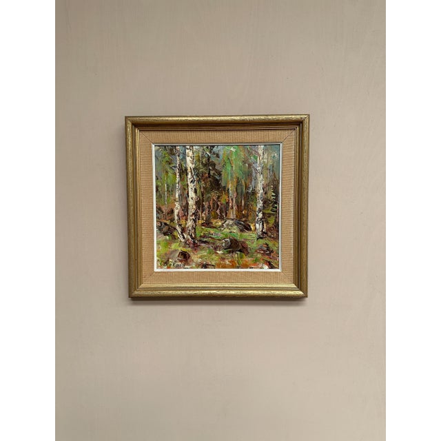 John Sköld, Birch Forest, 1954, Oil on Canvas, Framed For Sale - Image 7 of 18