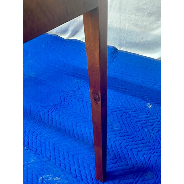 Tiger Maple Bench Made Drop Front Secretary Desk on Frame Late 20th Century For Sale - Image 16 of 18