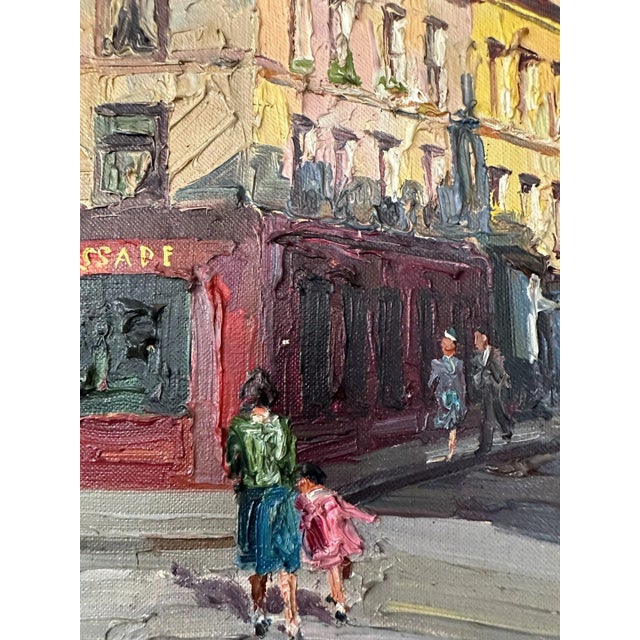 1950s Framed Prudnikov French Cityscape Oil Painting For Sale - Image 10 of 12