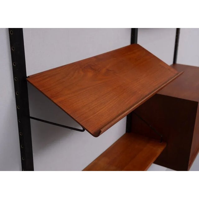 Wood Vintage Danish Royal Wall System with Magazine Holder by Poul Cadovius, 1960s For Sale - Image 7 of 8