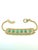 Emerald Bochic "Vintage Retro" Diamonds & Emeralds Bracelet Set In 18K Gold & Silver For Sale - Image 8 of 18
