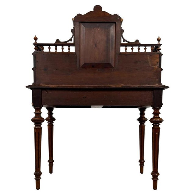 Wood 19th Century French Walnut Writing Table For Sale - Image 7 of 13