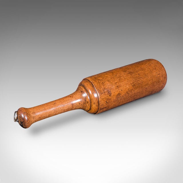 This is an antique steak tenderiser. An English, beech treen kitchen mallet, dating to the high Victorian period, circa...