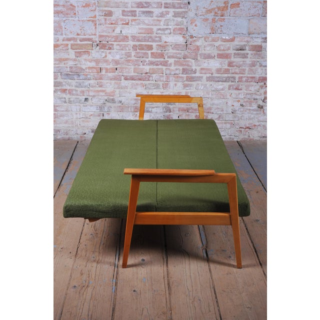 Mid-Century Czech Living Room Set in Beech, 1960s, Set of 3 For Sale - Image 17 of 18