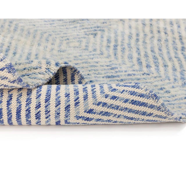 Contemporary Hand-Knotted Wool Rug by Azele Studio For Sale - Image 3 of 11