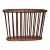 1970s Arthur Umanoff Style Walnut Wood Spindle Magazine Rack Holder For Sale