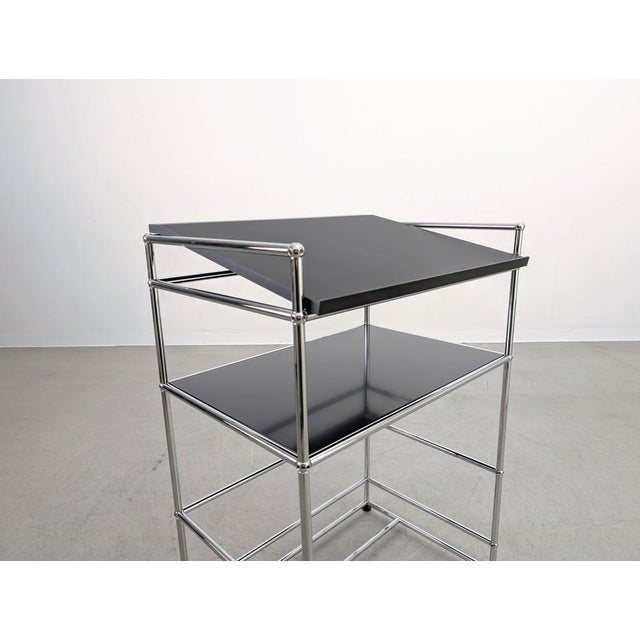 Wood Black Standing Desk by Fritz Haller for USM Haller For Sale - Image 7 of 9