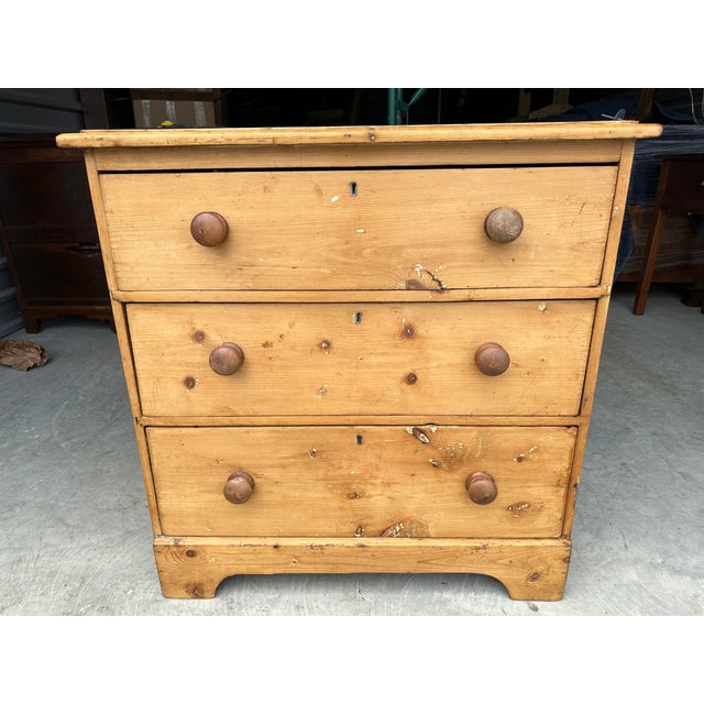 Antique English Pine Chest Chairish