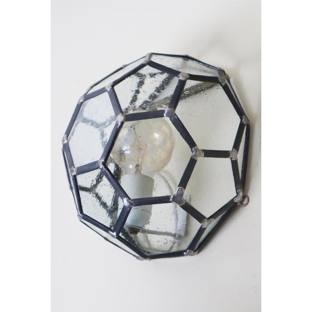 Brown Honeycomb Wall Lamps in the style of Adolf Loos, 1950s, Set of 2 For Sale - Image 8 of 14