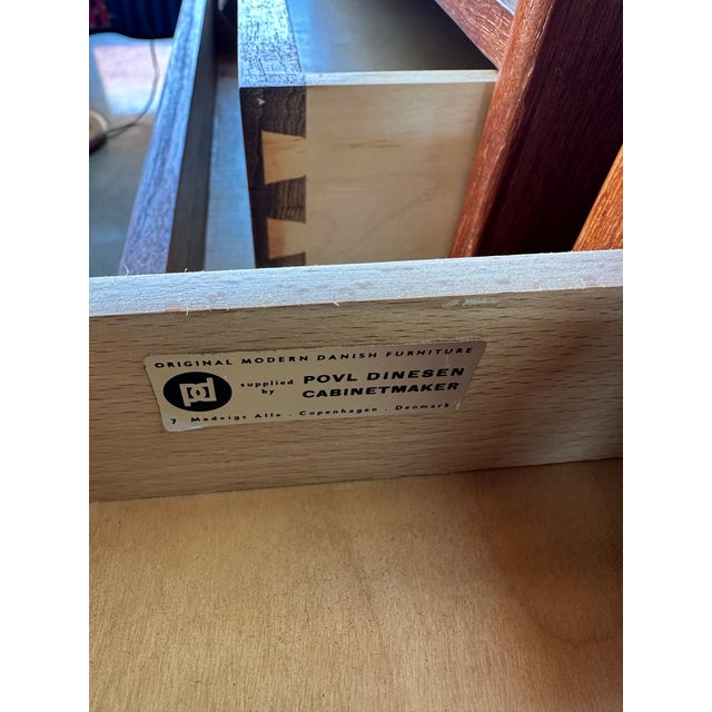 1960s Borge Mogensen for Povl Dinesen Mid Century Modern Nightstands, A Pair For Sale - Image 12 of 12