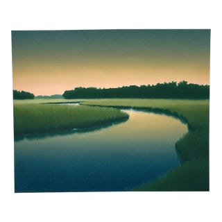 Jacob Cooley, Untitled Landscape, Wetlands, River Painting, Reproduction Print For Sale