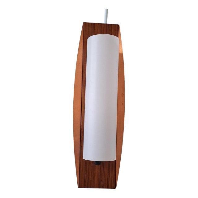 Vintage Wall Lamp with Copper Frame and Teak, 1970s For Sale