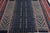 Art Deco Modern Flat Weave Rug in Blue and Red Striped Kilim Rug Design For Sale - Image 3 of 6
