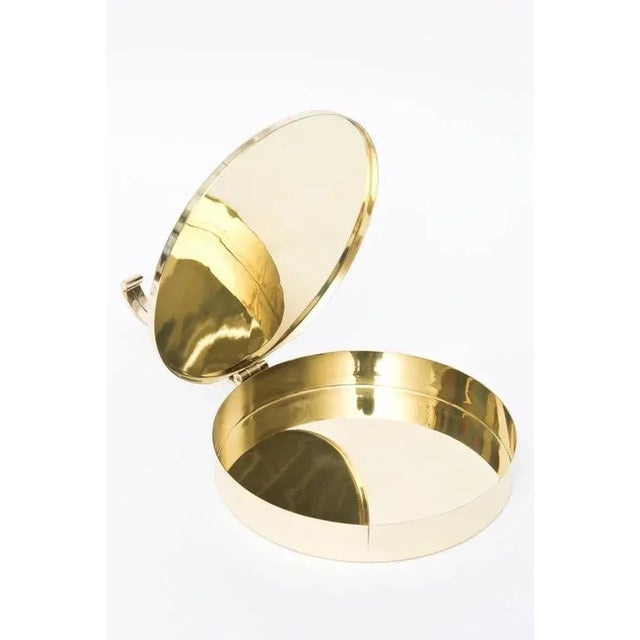 Vintage Tommi Parzinger Brass Lidded Box Mid Century Modern For Sale In Miami - Image 6 of 10