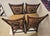 Bamboo Rattan & Upholstered Vintage Counter Stools With Backs -Set of 4 For Sale - Image 4 of 12
