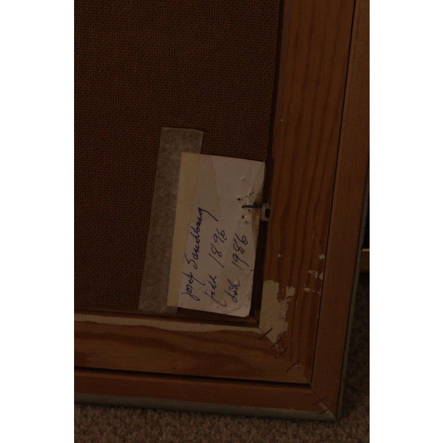 Josef Sandberg, Houses, 1960s, Oil on Panel, Framed For Sale - Image 13 of 14