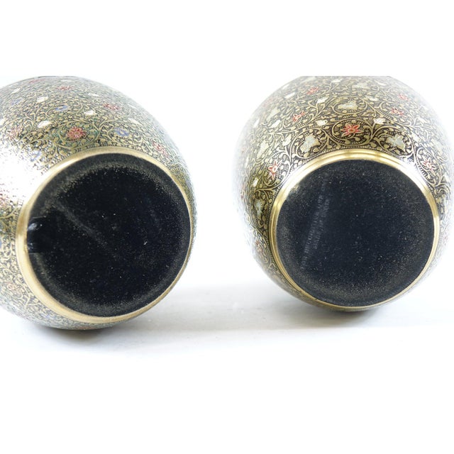 Mid 20th Century Decorative Brass Urns - A Pair For Sale - Image 11 of 11