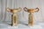 This exquisite pair of early 19th-century iron urns and stands showcases timeless craftsmanship. Originally finished in...