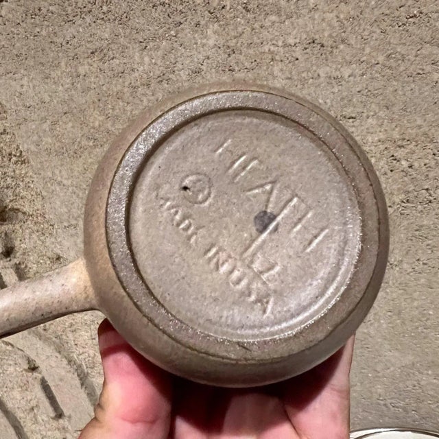 Mid-Century Modern 1960s Edith Heath Stoneware Pottery 4 Piece Table Place Setting For Sale - Image 3 of 6