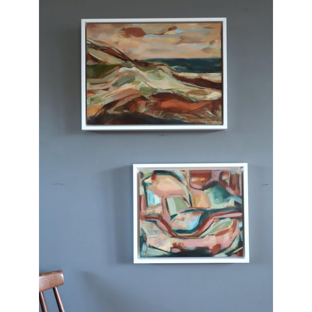 Contemporary 'Quiet Whispers' Original Abstract Acrylic Painting by British Artist Frances Daws, Framed For Sale - Image 4 of 12