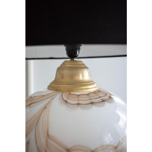 Table Lamp with Murano Glass Base, 1970s For Sale - Image 3 of 5