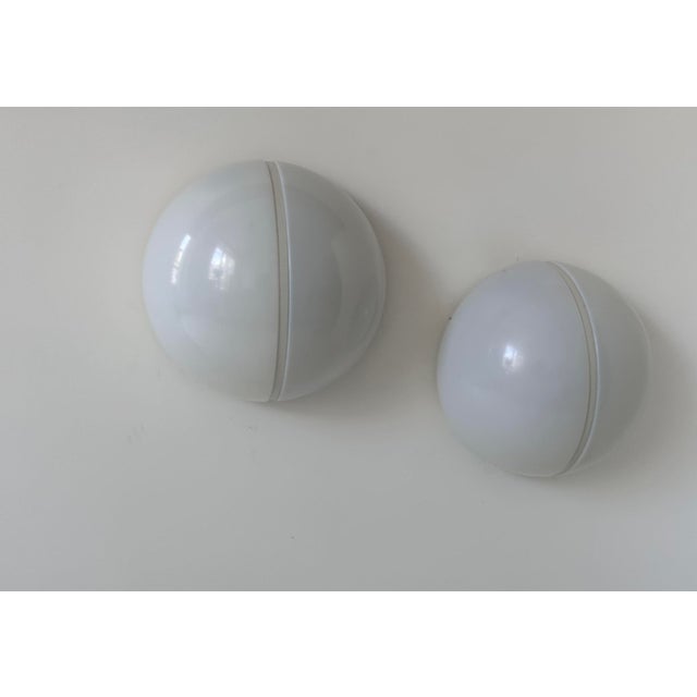 German Metal and Opaline Wall Lights, 1970s, Set of 2 For Sale - Image 15 of 16