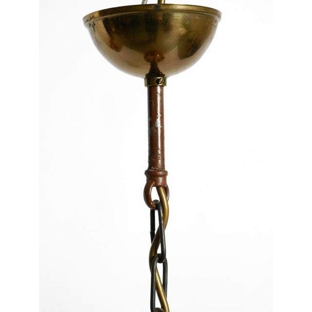 Large Italian Resin Pendant Lamp with Embedded Maple Leaves, 1970s For Sale - Image 17 of 18
