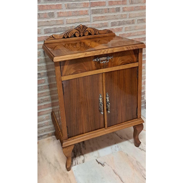 Vintage Nightstand in Bronze and Wood, 1966 For Sale - Image 9 of 9