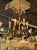 Early 20th C. Italian Gilt Tole and Crystal Chandelier For Sale In Dallas - Image 6 of 6