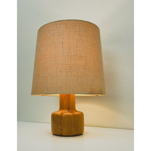 Mid-Century Table Lamp in Pine Wood by Bestform, 1960s For Sale - Image 4 of 11