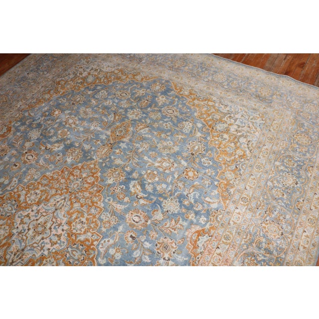 Textile Vintage Persian Kashan - 8'8" x 12'3" For Sale - Image 7 of 11