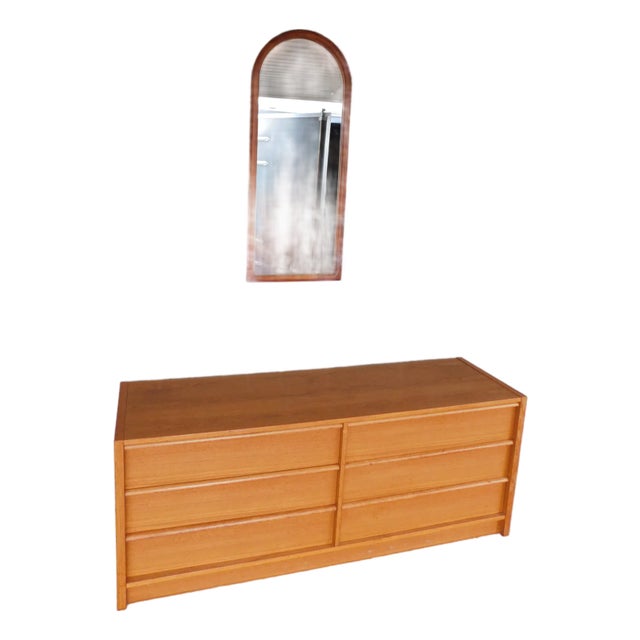 Jesper Danish Modern Teak Dresser and Mirror For Sale