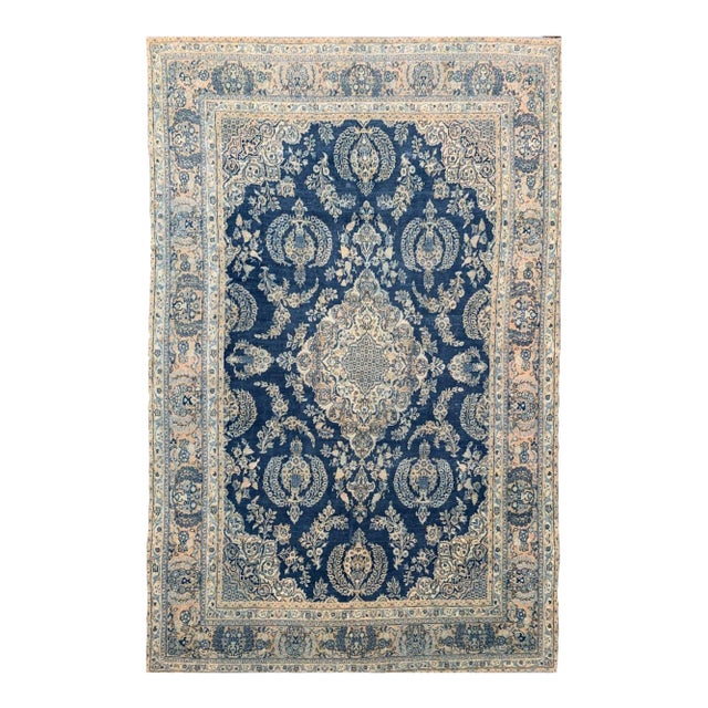 1960s Old Persian Hamedan Area Rug 9x15 For Sale