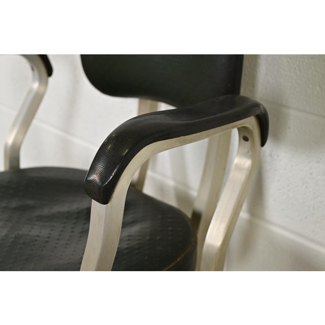 Metal Art Deco Executive Office Desk Chair by Art Metal, Circa 1930s For Sale - Image 7 of 13