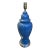 1970s Blue Ginger Jar Lamp For Sale
