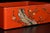 Japanese Antique Red Lacquered Snack Keepsake Box Hand Painted 2-Tier For Sale - Image 9 of 17